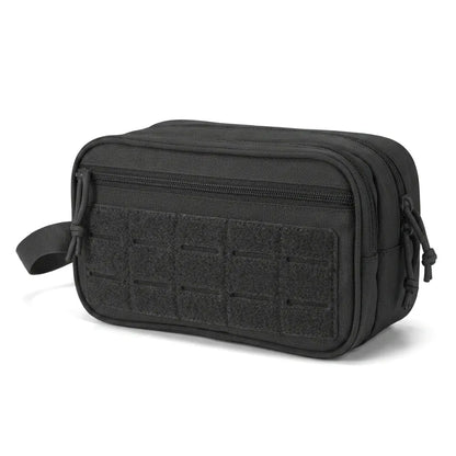 BikeBag Dopp Kit in black, three quarter view from the right